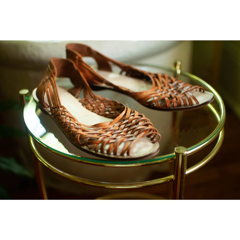 vintage fanfare huaraches leather sandals